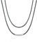Braided Faux Leather Necklace, 1pcs Black Braided Rope Chain, Wax Rope Necklace Jewelry, Leather Cord with Clasp for Men Women