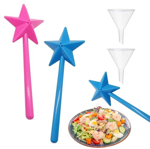 Yistoi 2 Stück Salzstreuer Lustig, Zauberstab Salzstreuer für die Küche, Salz Zauberstab, Kreative Küche Gadgets Gewürzflasche, für Küche, Urlaub Versammlungen und Picknick Camping