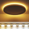 zemty 36W Deckenlampe LED Deckenleuchte Flach mit 8W Nachtlicht, 5200LM 2700K/ 3000K/ 4000K/ 5000K/ 6500K Wählbar Rund Schlafzimmer Lampe, Ø48x2.6 cm Modern Led Panel für Wohnzimmer Küche Esszimmer