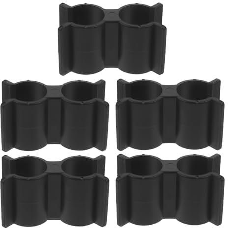 ELAYARD 5 Stücke Doppel Port Rohr Klemmen Set Kunststoff Doppel Rohr Clips Link Clip Verschluss Zubehör Für Boot Rv Yacht Zubehör