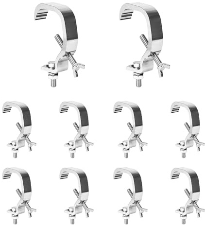 STMIDVG,Stage Light Clamp Hook for DJ Lights Par Spotlight Moving Head Light Pole Mount Stage Lighting Kit Lighting Stand and Truss Package (10 Pack)
