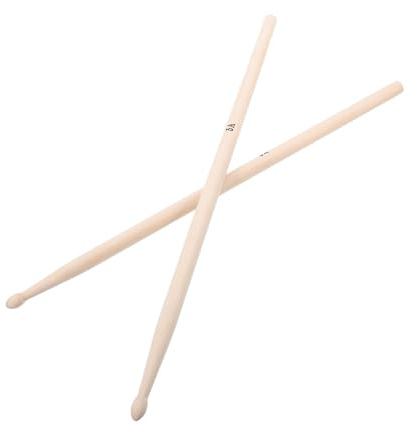 BESPORTBLE Baguettes de Batterie Chêne Naturel Légères et Durables pour Débutants Garçon Fille et Percussionnistes Adultes