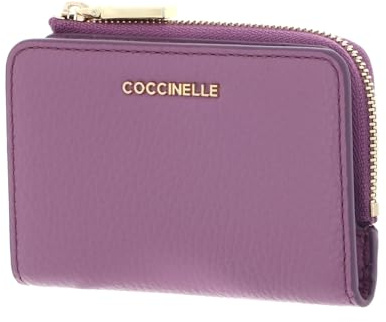 Coccinelle Leder Kartenetui Metallic Soft Credit Card Holder Jellyfish violett
