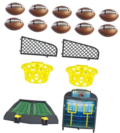 Bffcnl Desktop Arcade Rugby Minispiel, Rugby Tischspiel mit Wurfelementen für Weihnachten 2