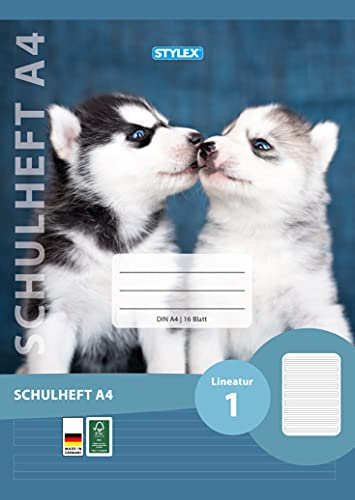 Stylex 29801 Schulheft DIN A4 16 Blatt liniert