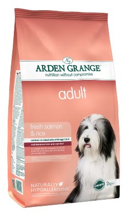 Arden Grange Erwachsene Lachs und Reis Hundefutter - 2 kg