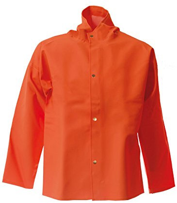 Elka Regenjacke PVC Light in Oliv und Orange S Orange