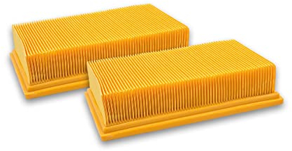 vhbw 2x filtre plissé plat compatible avec Kärcher NT 25/1 Ap, NT 35/1 Ap, NT 35/1 Tact/Te/M, NT 361 Eco/Te/M, NT 45/1 Tact/Te/M Bp aspirateur - Élément filtrant