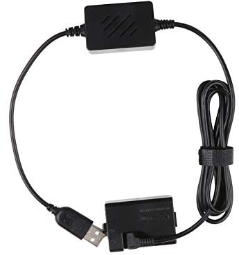 DR-E10 DC Coupler, ACK-E10 USB Power Kit AC Power Replacement Replacement, LP-E10 Dummy Battery for Canon EOS Rebel T3, T5, T6, EOS 1100D, 1200D, 1300D, Kiss X80 Cameras DSLR Cameras