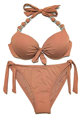 EONAR Femme Ensembles Deux Pieces Push-up Soutiens-Gorge Rembourrés à Armature