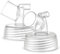Maymom Weithalsanschluss Kompatibel mit Pumpe Spectra S1 Spectra S2; kompatibel mit PersonalFit-Schild, Pumpin Pal-Schild, Lansinoh-Flansch, Maymom MyFit-Schild, MyFit-Crater-Schild; 2 St.