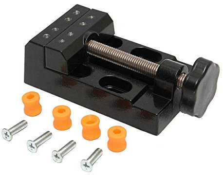 Bestgle Tornillo de Banco, Mini Tornillo de Banco, Abrazadera Mesa Banco, Mini Abrazadera Plana Universal, Mordaza de Mesa para Escultura Diy
