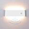 Elitlife Wandleuchte Innen, 12W LED Wandleuchte mit Bewegungsmelder Modern Up Down Wandlampe Wandbeleuchtung Aluminium für Schlafzimmer Flur Treppen (Weiß,Warmweiß)