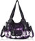 Angel Barcelo Damen-Handtaschen aus PU-Leder, modische Hobo-Tasche für Mädchen, Farbe: Violett, Einheitsgröße