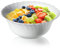 KADAX Schüssel aus gehärtetem Glas, Schale, Obstschale, Salatschüssel, Dessertschale, Müslischüssel, Suppenschale, Snackschale, Spülmaschinenfest (∅ 17,5 cm, weiß)