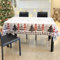 Tucwurl Weihnachtstischdecke, Weihnachten Tischtuch Weiß Wasserabweisend, Groß Tischdecken Weihnachten, Rechteckige Abwaschbar Weihnachts Tischdecke, Party Tischdeko (Weiß, 130 x 220 cm)