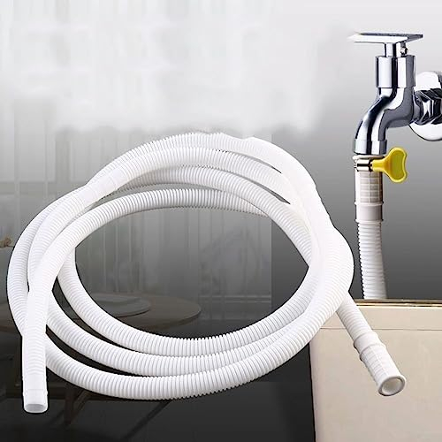Air Conditioning Drainage Pipe, Washing Machine Water Inlet Hose, Portable Water Inlet Hose, Universal Extended Plastic Water Hose, 5M