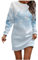 Weihnachtskleid Damen, Brautkleid Standesamt Rock Christmas Elegante Kleider Damen Weihnachtsfeier Outfit Damen Cocktailkleid Weihnachtsbaum Rock Korb Weißes Kleid Eng Weihnachten (Blau,XL)