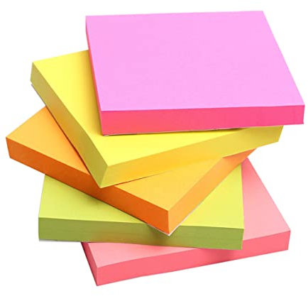 EXCEART 12 100 Aufkleber Geburtstag quadratische Etiketten einzigartig herzförmig farbige Tabs Weihnachtssto Weihnachts-Tags Pads 3 x 3 Notizen posten Mädchen Geschenk Briefpapier Büro