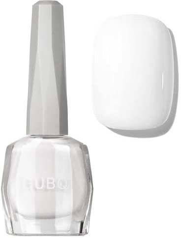 White Nail Polish - Milky Quick Dry Non-Toxic Vegan Oil-Based Breathable Long Lasting for French Manicure At Home - No UV Lamp Needed