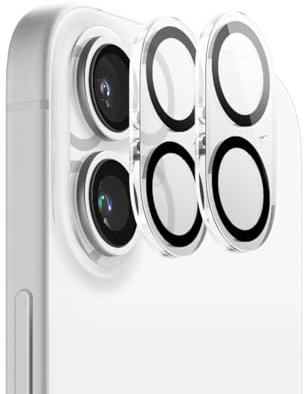 elago [2 Pack Protecteur d'objectif Verre Trempé+ Appareil Photo Compatible avec iPhone 16/16 Plus -Dureté Surface 9H, Anti-Empreintes Digitales, Protection Contre Rayures, Clarté Cristalline