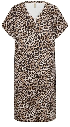 SOYACONCEPT Damen Leo Kleid SC-OPHIA 11, 8008C Sand Combi, Größe L