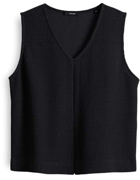 OPUS Damen Sweatshirt | Sweattop GOPICA Regular in Strickoptik Black, 38