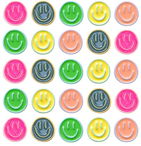 25 Pcs Smiley Magnete Kühlschrankmagnete,Kühlschrank Magnete Witzig Lustige Magnete Smiley,Emoji Lustige Bunt Runde Kühlschrank,Für Magnettafeln,Büros,Whiteboards,Spinde–Tolle Geschenke(5 Farben)