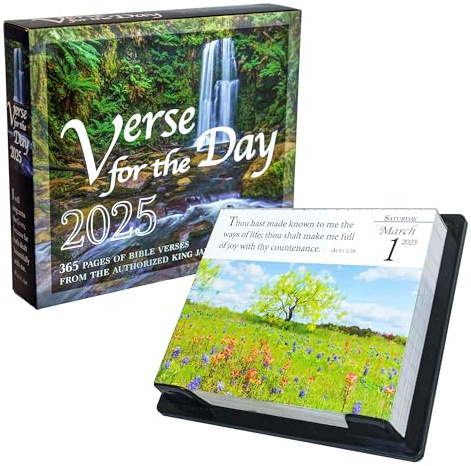 Vers für den Tag Kalender 2025 - Tagesbibelkalender mit KJV-Schrift - 365 Seiten