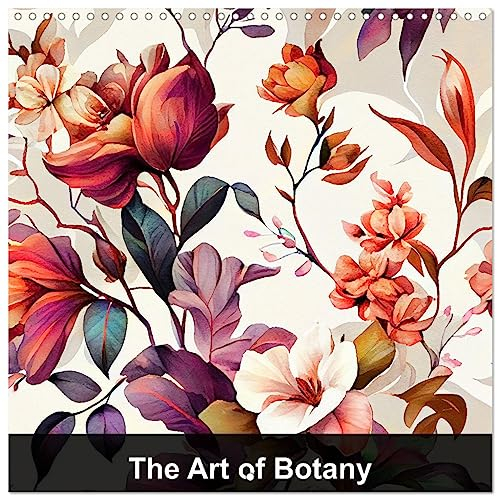 The Art of Botany (Wandkalender 2024 30x30 cm 30x60 cm geöffnet) CALVENDO Broschürenkalender mit Monatskalendarium zum Eintragen