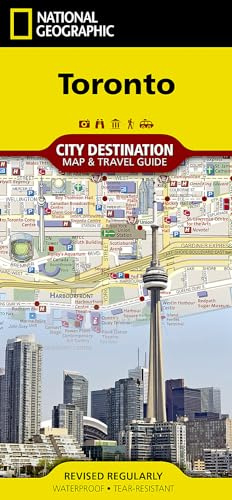 Toronto City Map – National Geographic Destination City Map | Waterproof, Foldable Travel Map with Attractions, Transit & Neighborhoods: City Destination Maps