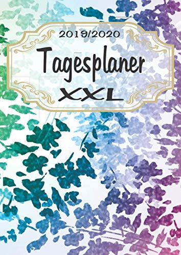 Tagesplaner XXL 2019/2020: DIN A4 Kalender von 09/2019 - 08/2020 1 Tag = 1 Seite mit großem Tagesplaner und großartiger Übersicht. Monatsübersicht, Erinnerung und Notizen in diesem Kalenderbuch