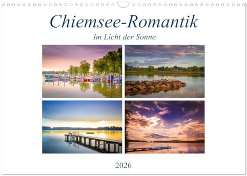 Chiemsee-Romantik (Wandkalender 2026 DIN A3 quer), CALVENDO Monatskalender: Die schönsten Impressionen des Chiemsees im Licht der Sonne (CALVENDO Natur)