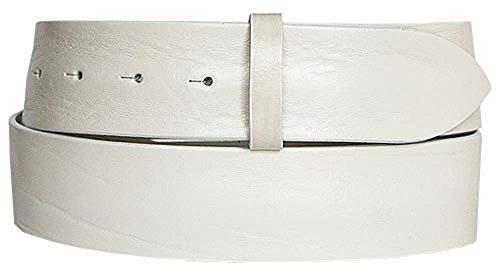 Post & Co Guertelband weisses Sattelleder mit Drueckern G271019E 100 cm