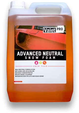 ValetPRO Advance neutral Snow Foam 5 Liter - Dicker Vorwäsche Schaum - alkalische Reinigungswirkung - pH neutral