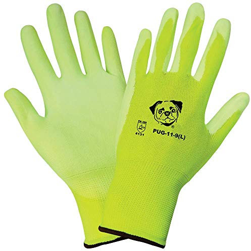 Global Handschuh pug11 PU/Nylon Handschuh, Arbeit, groß, weiß (Fall von 144)
