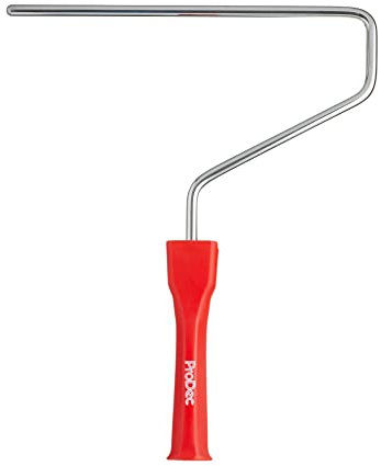 ProDec Monture clip professionnelle 250 mm pour rouleau rembourré avec barre chromée de 8 mm et poignée à raccord à visser pour manche télescopique
