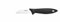 Fiskars Couteau à légumes, Plastique/Acier inoxydable, Dureté: 53 HRC, Longueur de la lame: 7 cm, Noir/Acier, Essential, 1023780