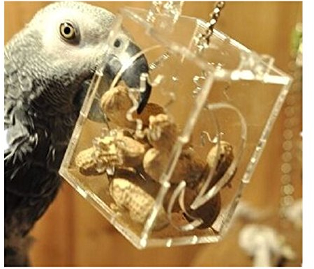 LIANCHI Papagei Kreative Futterspielzeug Feeder Vogel Intelligenz Growth Cage Acryl Box Spielzeug