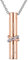 HooAMI Cremation Urn Necklace Together Forever Stainless Steel Memorial Keepsake Cylinder Pendant for Ashes (Rose gold Together Forever)