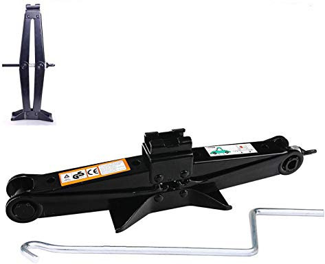 dicn New Scissor Jack Car Lift Stabilizer for Toyota Sienna/Camry/Avalon/Prius/Corolla/Avensis/Yaris/LandCruiser/Hilux/Corsa/Highlander – 2 Tonne Capacity 90-360mm, with Crank Handle