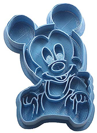 Cuticuter Mickey Bebe Disney Cortador de Galletas, Plástico, Azul, 8x7x1.5 cm