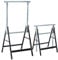 HOMCOM 2 x Gerüstbock Unterstellbock Klappbock höhenverstellbar bis 200kg Stahl Schwarz 68 x 58 x 80-130 cm