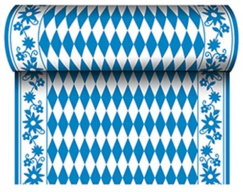 PAPSTAR Tischläufer Bayrisch Blau, (B)400 mm x (L)24 m