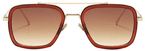 Hillrong Retro Sunglasses Tony Stark Man Iron Frame - Fashion Sunglasses Women Men Superhero Glasses Driving Eyeglasses Gift - -