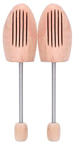 HEEPDD 1 Pair Shoe Shaper, Wooden Shoe Trees Adjustable Shoe Keeper with Spring Column for Women Men Keep Shoes Boots in Shape(43 44)