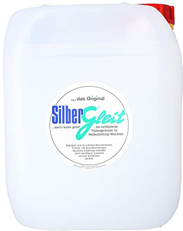 Lubrificante liquido per legno Silbergleit Blanco in bombola da 5000 ml, specialmente per legni leggeri su piallatrici.