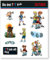 9-tlg. Tattoo-Set * DIE DREI ??? KIDS * als Mitgebsel oder Geschenk | 3 Fragezeichen Sticker Bilder Kinder Kindergeburtstag Geburtstag
