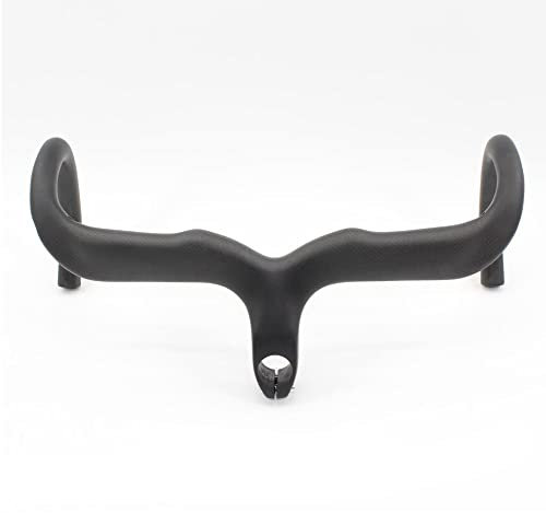 Alfa Pasca Carbon Lenker Rennrad 28,6 mm Fahrradlenker Integrierter Lenker Mit Vorbau Schwarz UD Matte Drop Lenker 420x100