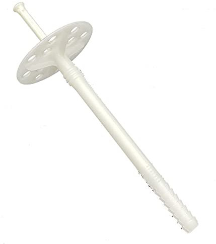 EINSIDE Tassello con chiodo in plastica certificato per cappotto ETAG 014, scatola 250 pezzi, 160 mm